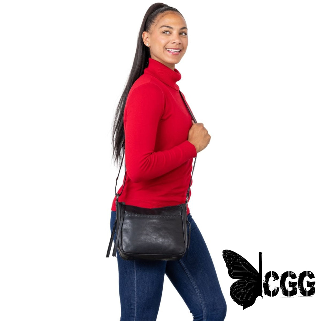 Concealed Carry Callie Leather Crossbody By Lady Conceal Bags