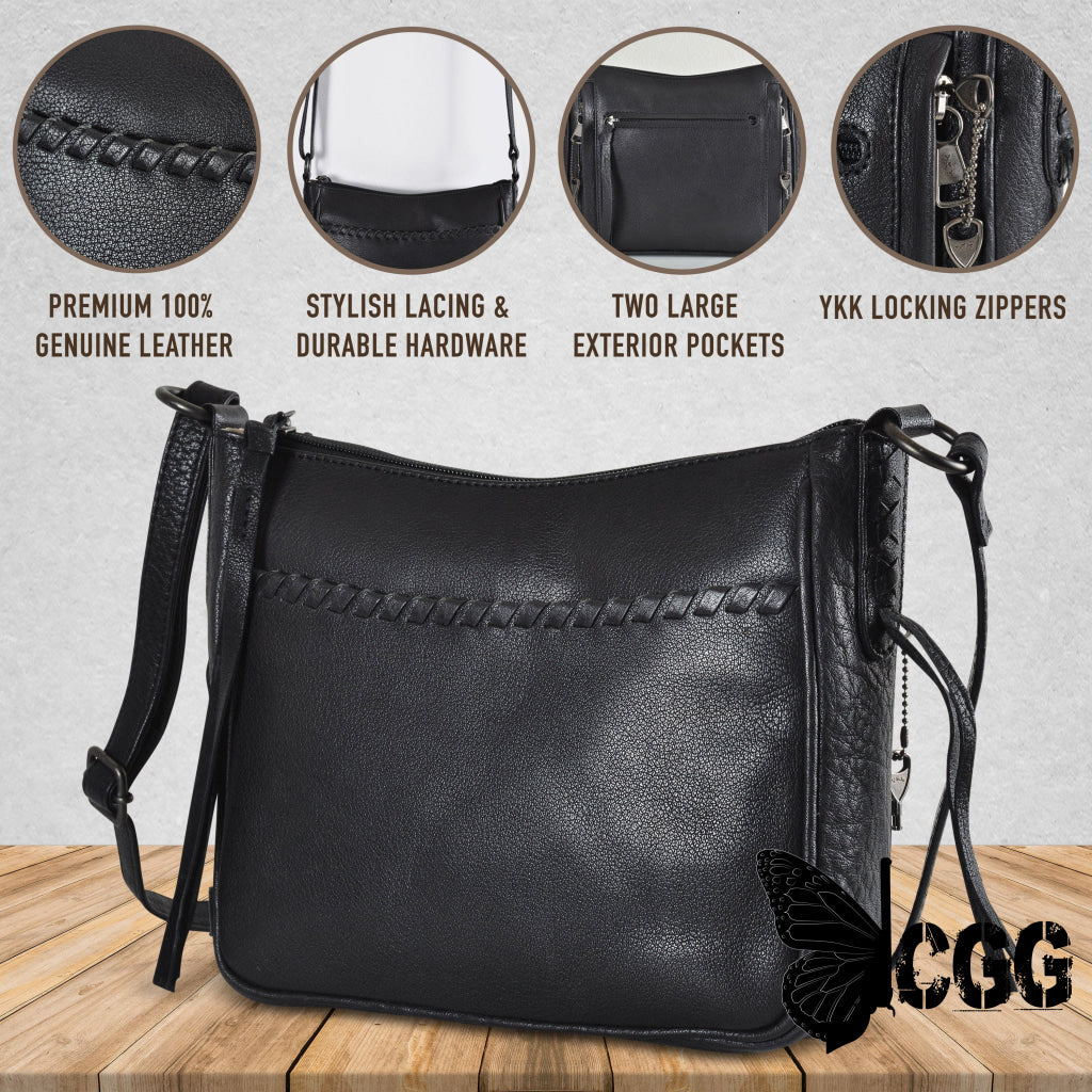 Concealed Carry Callie Leather Crossbody By Lady Conceal Bags