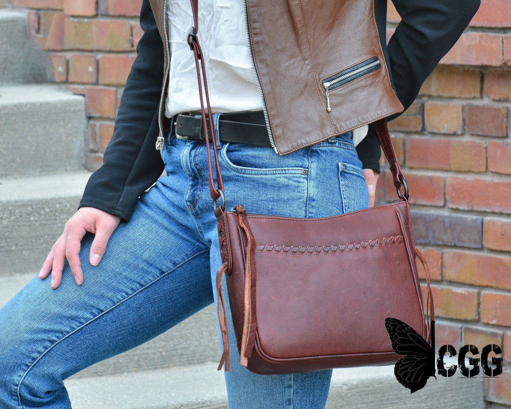 Concealed Carry Callie Leather Crossbody By Lady Conceal Bags