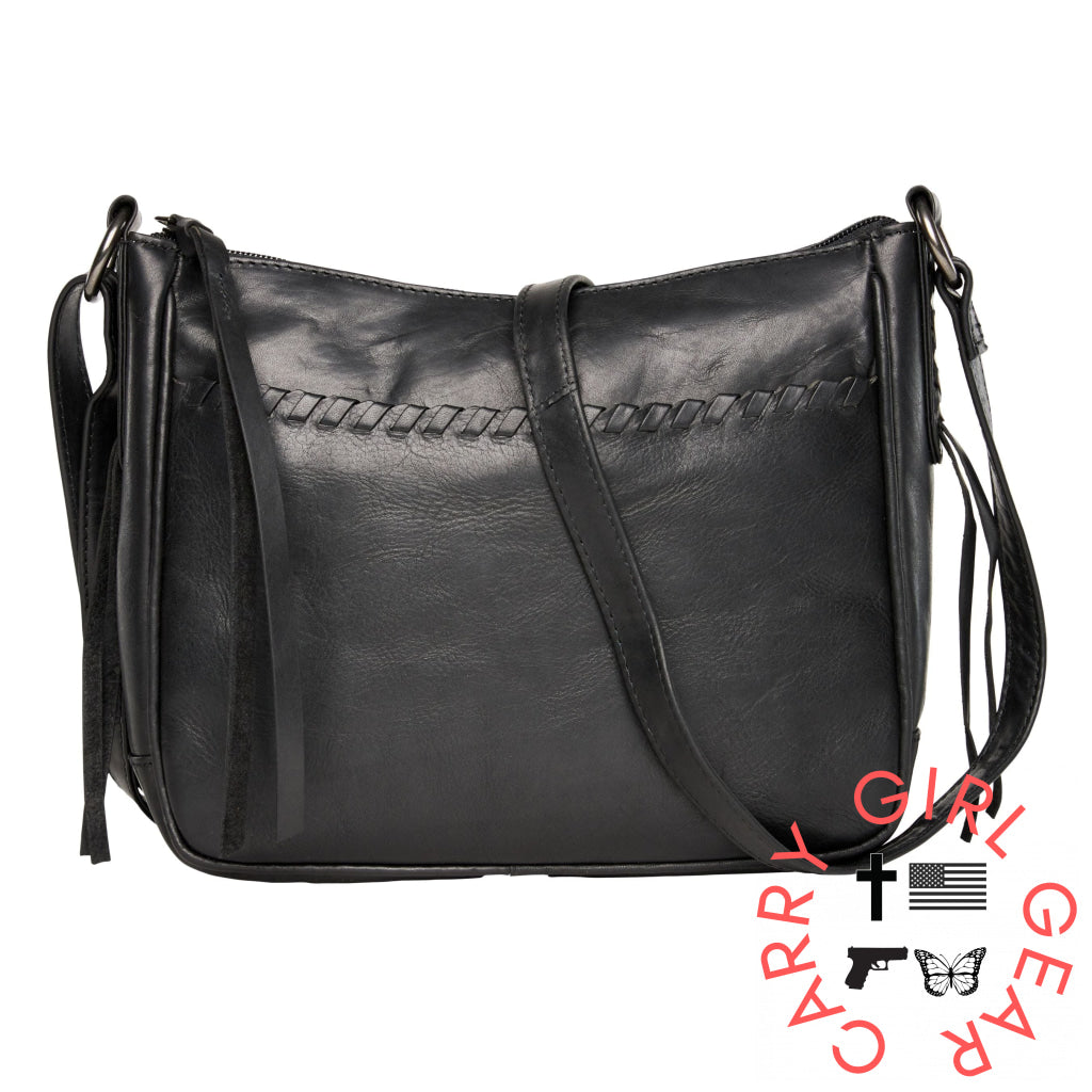 Concealed Carry Callie Leather Crossbody By Lady Conceal Black Bags