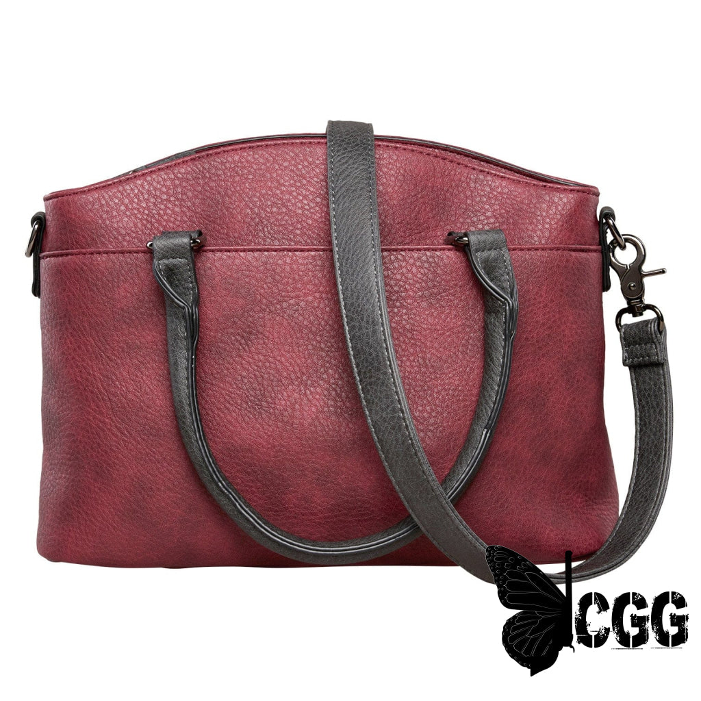 Concealed Carry Carly Satchel By Lady Conceal Burgundy Satchels