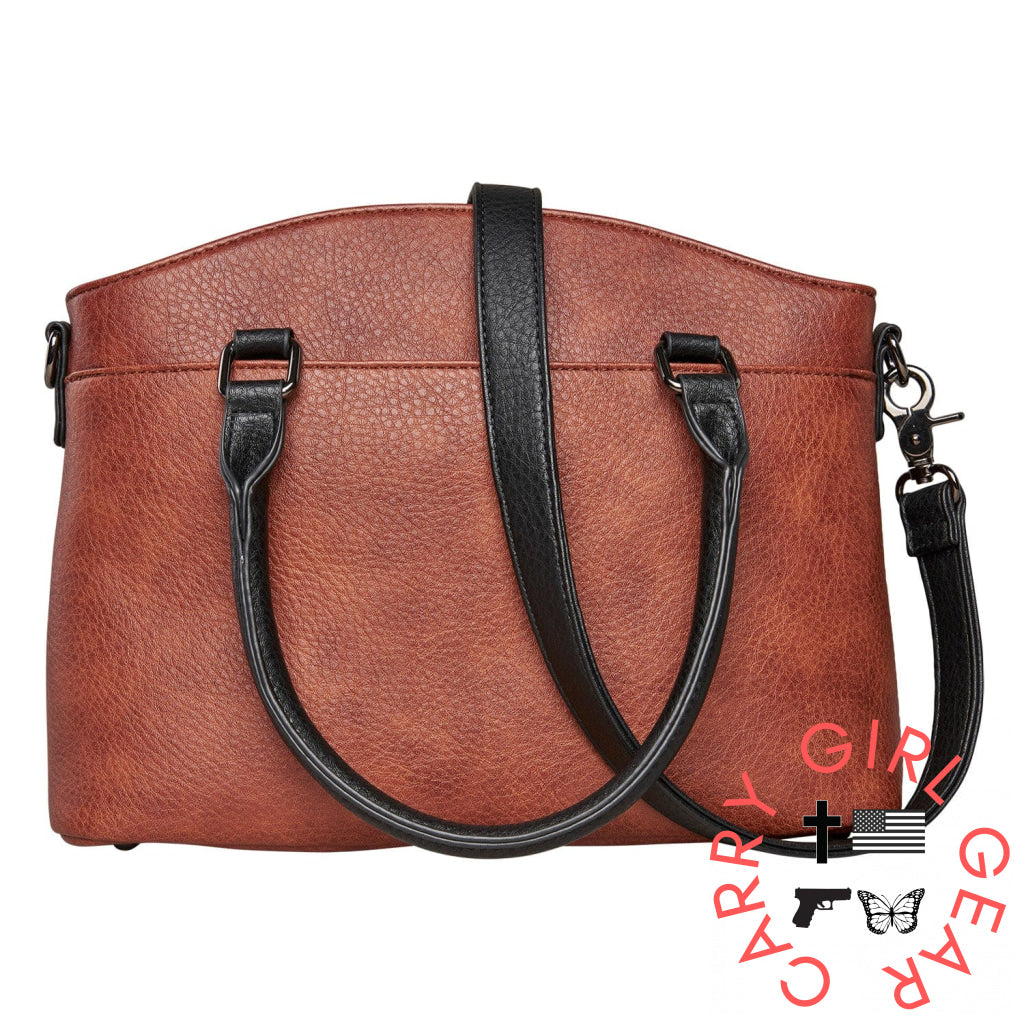 Concealed Carry Carly Satchel By Lady Conceal Mahogany Satchels