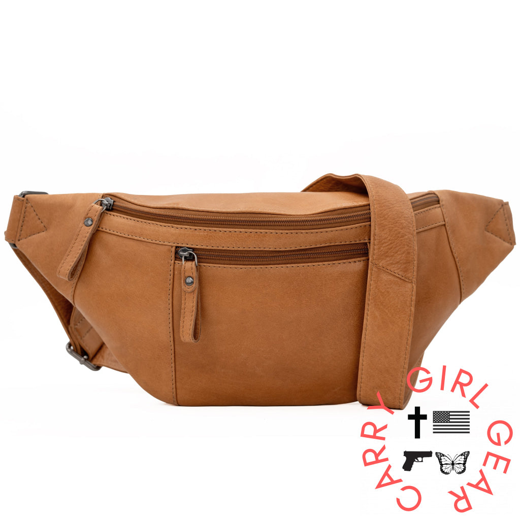 Concealed Carry Charlie Magnetic Sling by Lady Conceal Tan