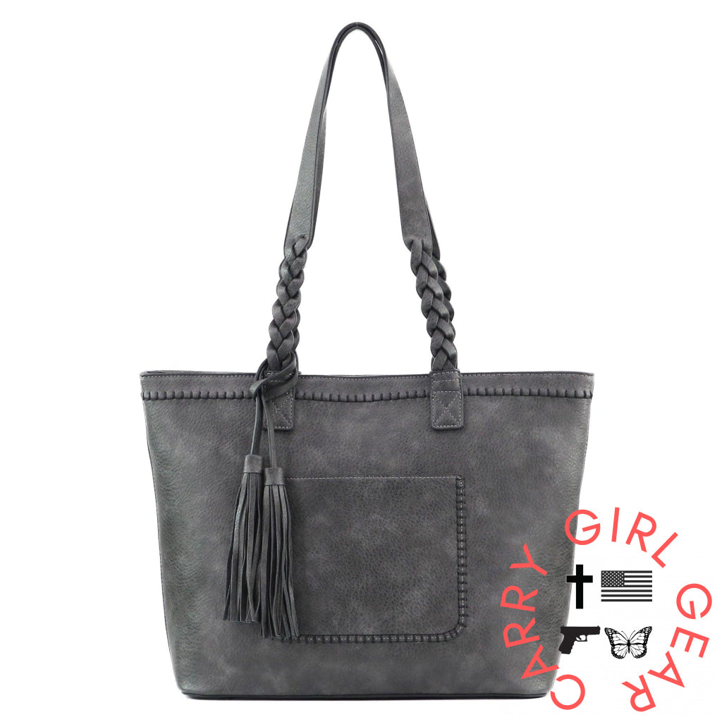 Concealed Carry Cora Tote By Lady Conceal Gray Totes