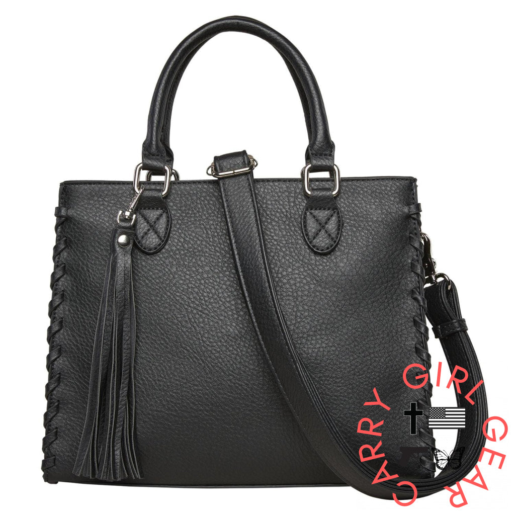 Concealed Carry Crossbody Ann Satchel By Lady Conceal Black Satchels