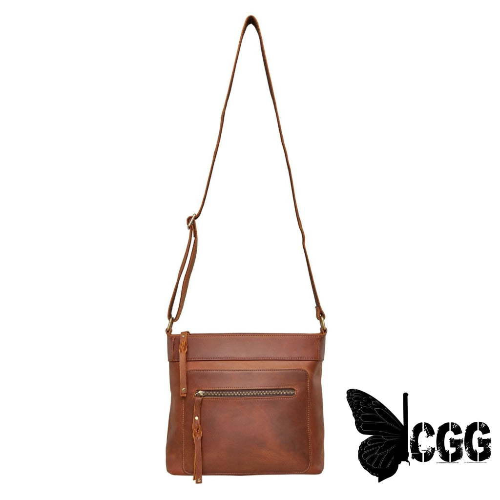 Concealed Carry Delaney Leather Crossbody By Lady Conceal Bags