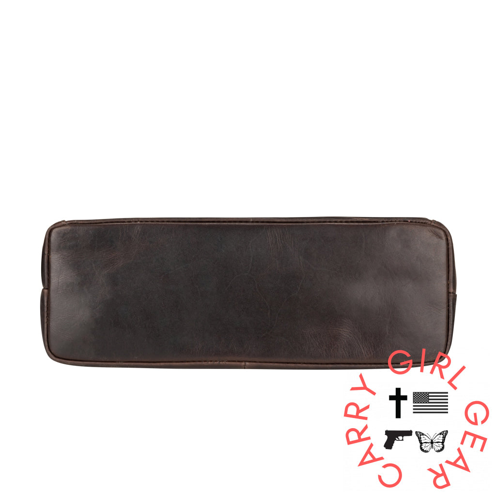 Concealed Carry Delaney Leather Crossbody By Lady Conceal Bags