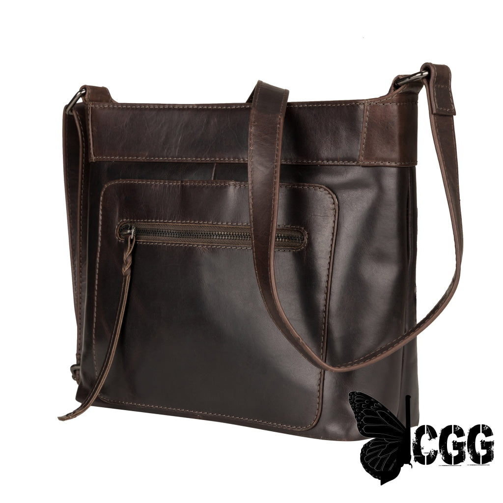 Concealed Carry Delaney Leather Crossbody By Lady Conceal Bags