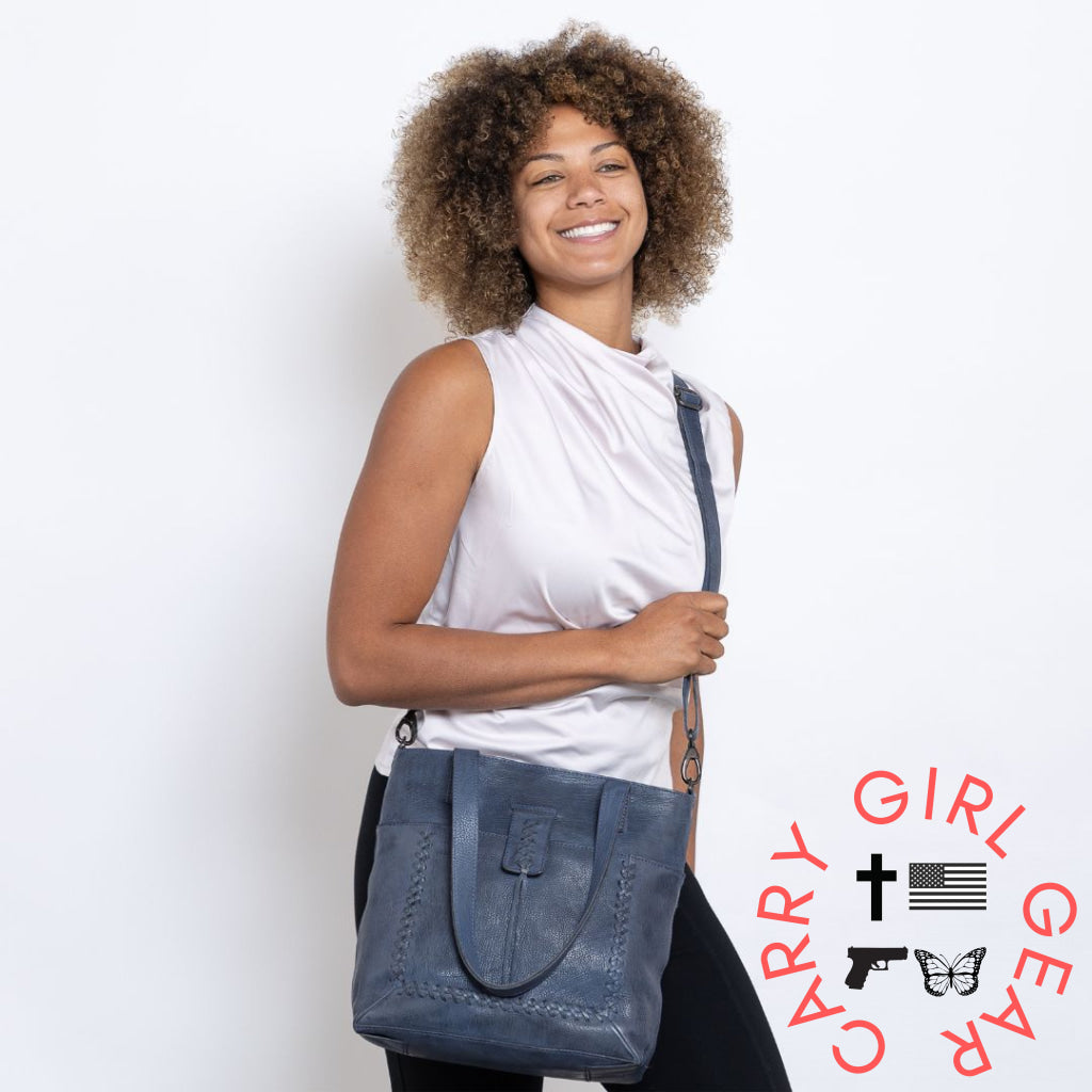 Concealed Carry Eden Leather Tote By Lady Conceal Totes