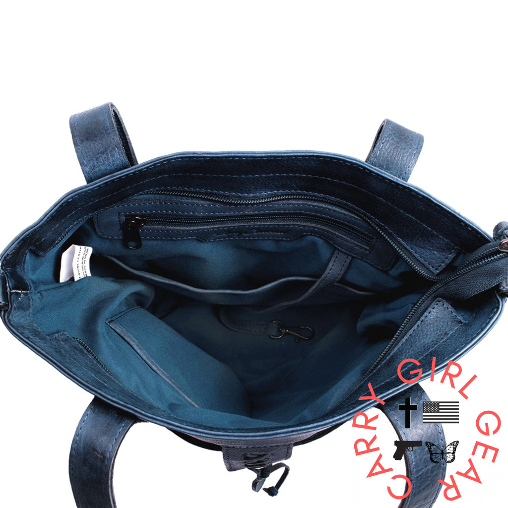 Concealed Carry Eden Leather Tote By Lady Conceal Totes