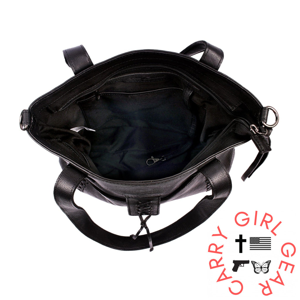 Concealed Carry Eden Leather Tote By Lady Conceal Totes