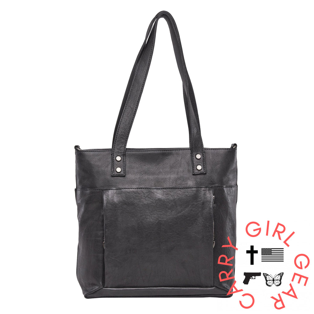 Concealed Carry Eden Leather Tote By Lady Conceal Totes