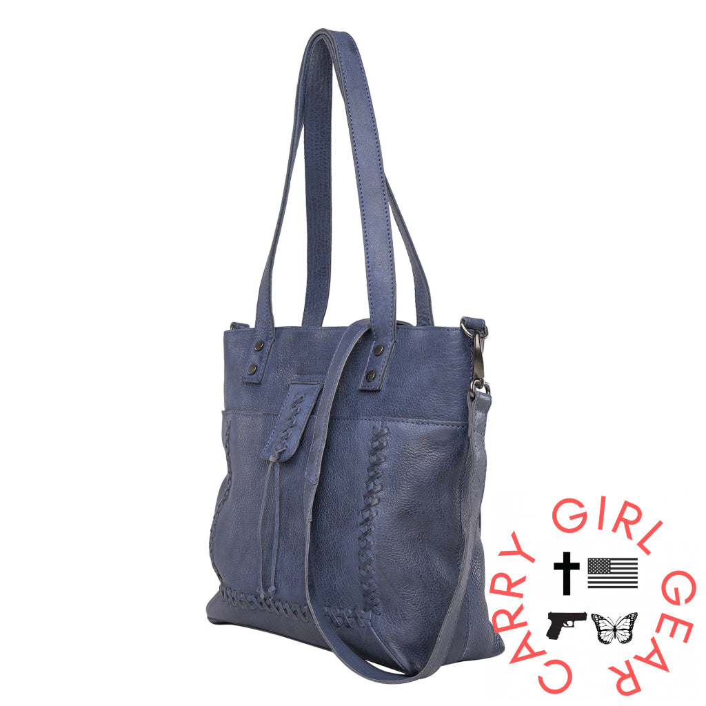 Concealed Carry Eden Leather Tote By Lady Conceal Totes
