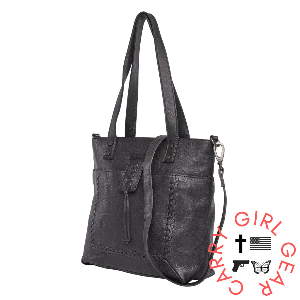 Concealed Carry Eden Leather Tote By Lady Conceal Totes