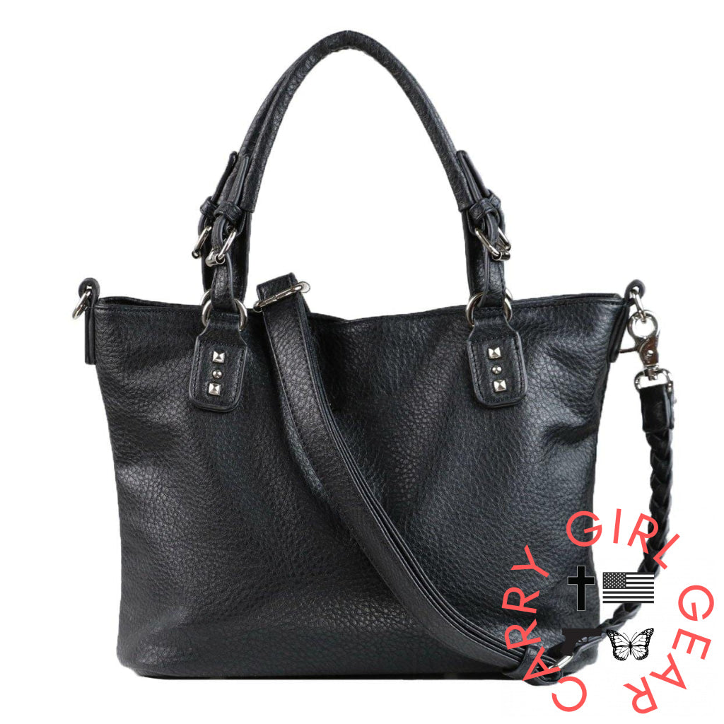 Concealed Carry Ella Satchel By Lady Conceal Black Satchels