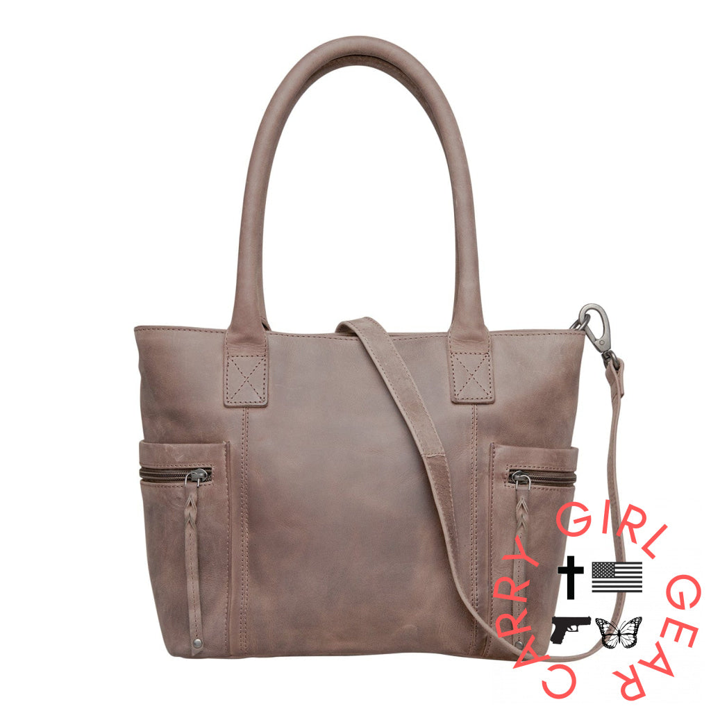 Concealed Carry Emerson Satchel By Lady Conceal Gray Satchels