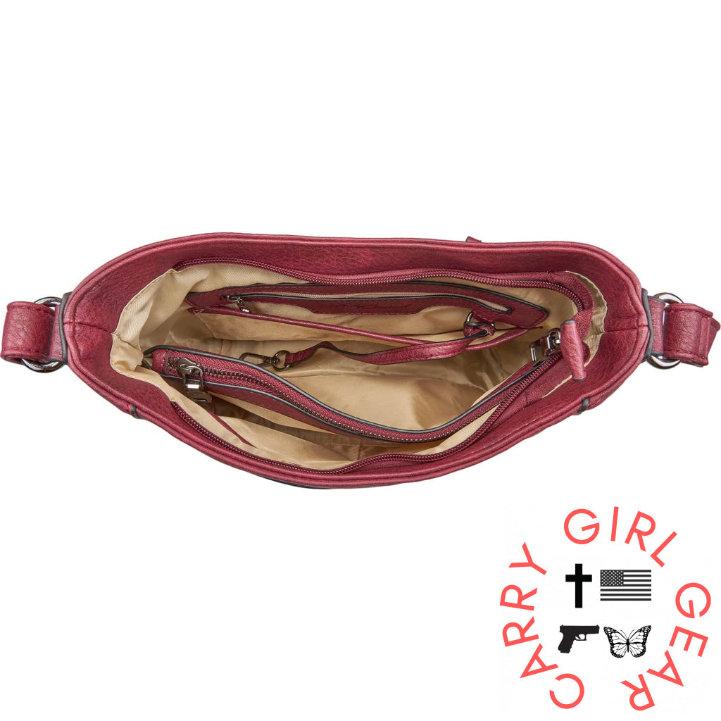 Concealed Carry Emery Crossbody With Rfid Slim Wallet By Lady Conceal Bags