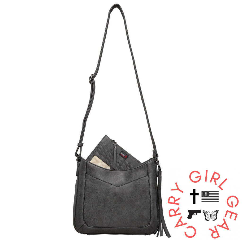 Concealed Carry Emery Crossbody With Rfid Slim Wallet By Lady Conceal Bags