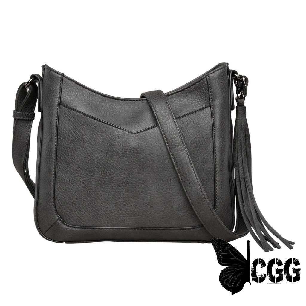 Concealed Carry Emery Crossbody With Rfid Slim Wallet By Lady Conceal Gray Bags