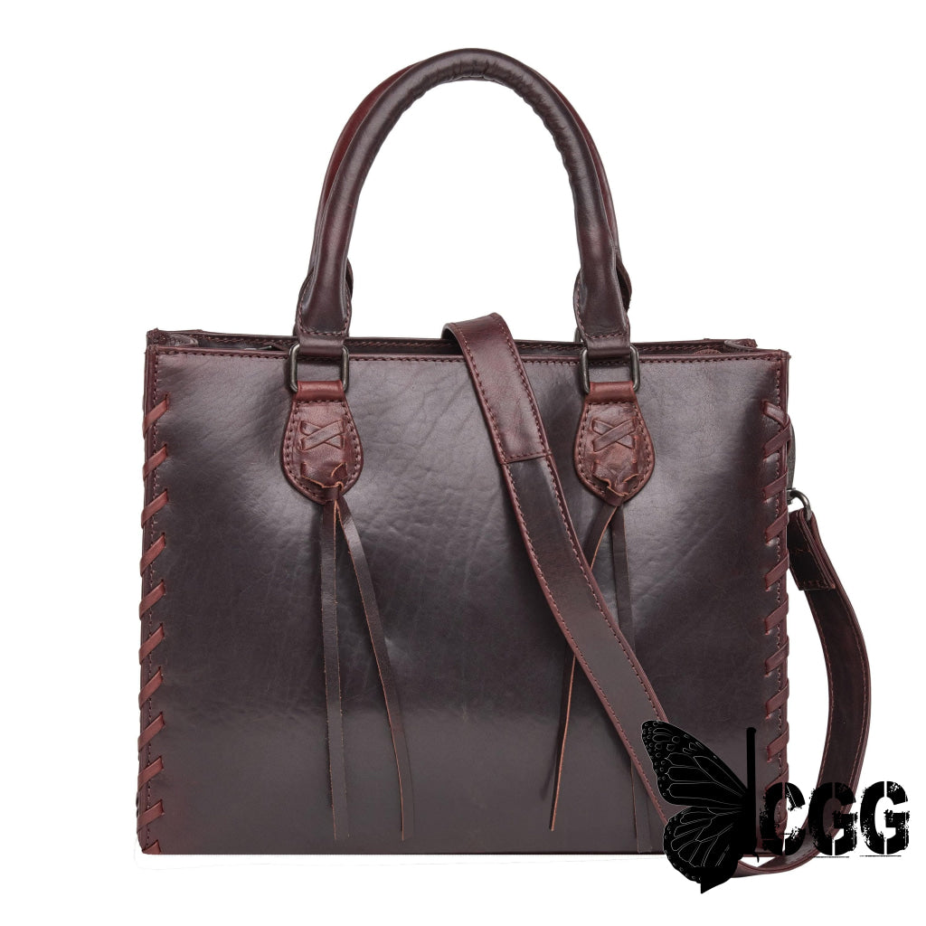 Concealed Carry Emma Leather Satchel By Lady Conceal Bordo Satchels