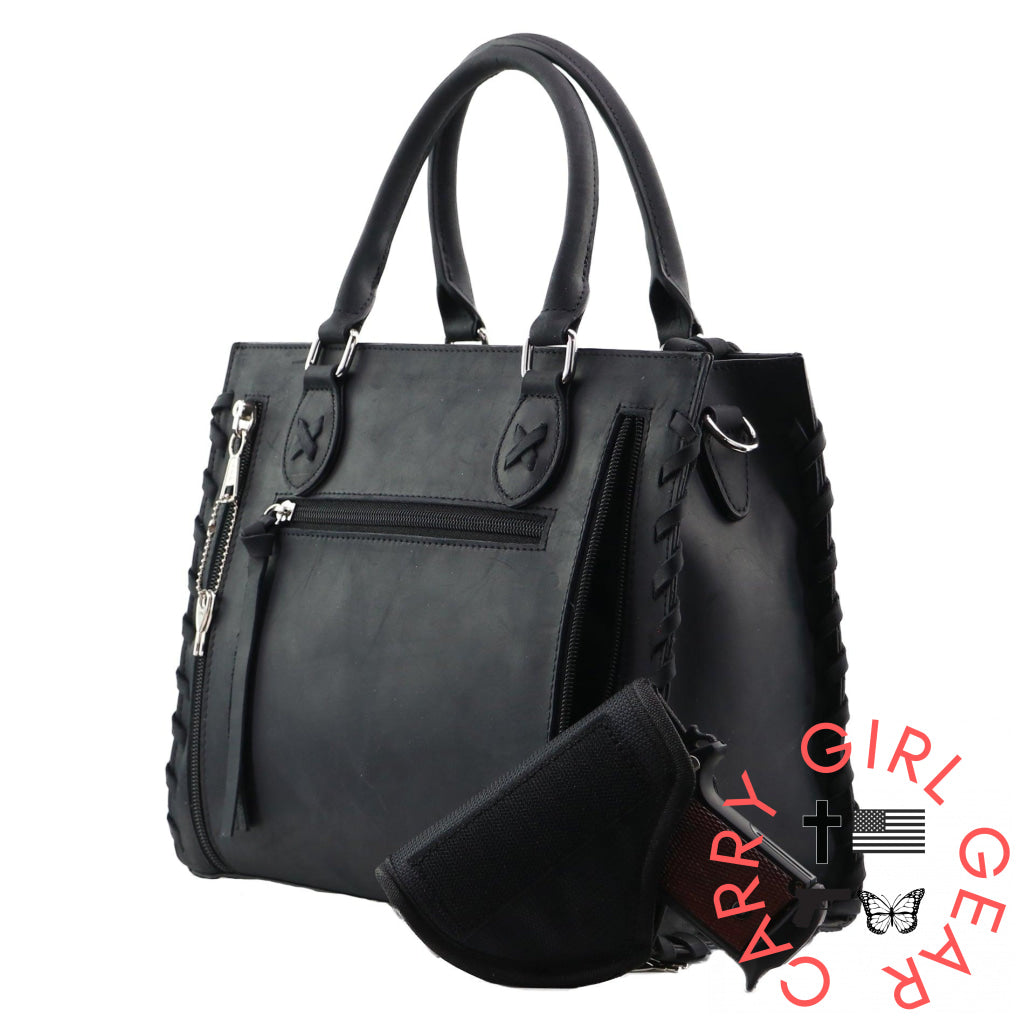 Concealed Carry Emma Leather Satchel By Lady Conceal Satchels