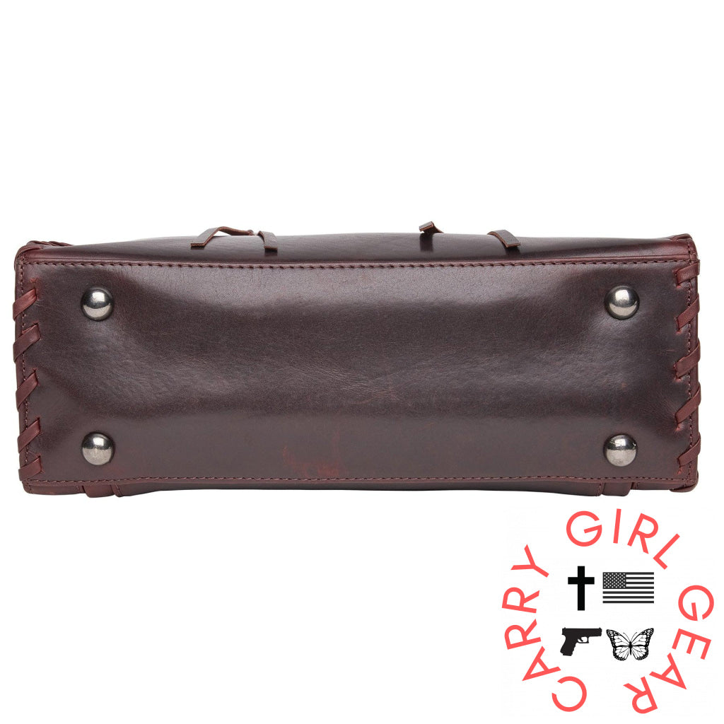 Concealed Carry Emma Leather Satchel By Lady Conceal Satchels