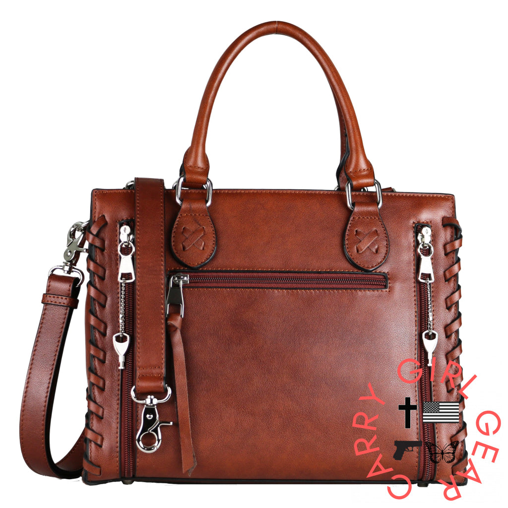 Concealed Carry Emma Leather Satchel By Lady Conceal Satchels