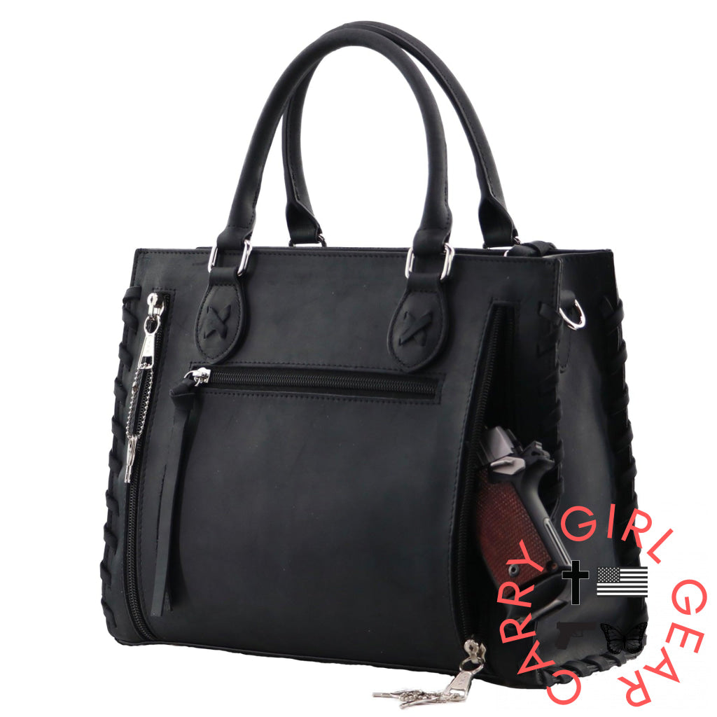 Concealed Carry Emma Leather Satchel By Lady Conceal Satchels