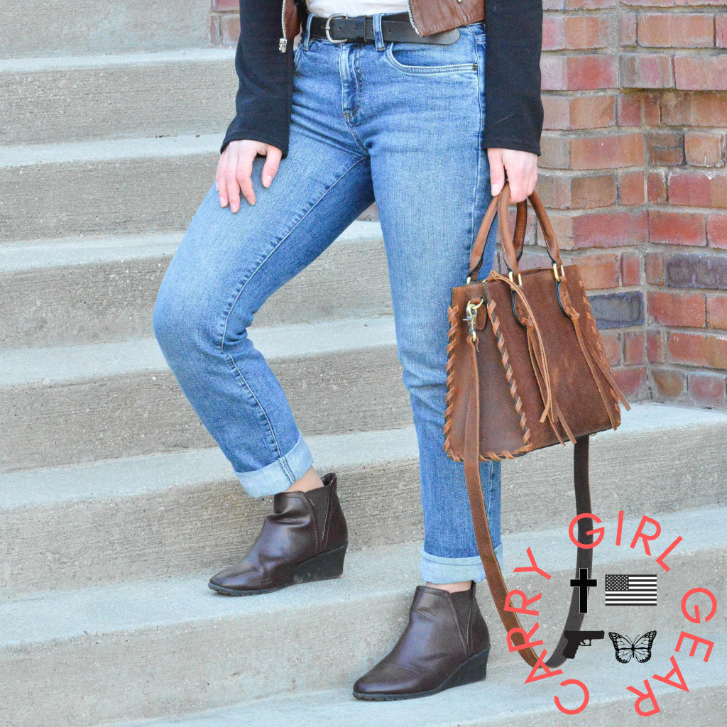 Concealed Carry Emma Leather Satchel By Lady Conceal Satchels