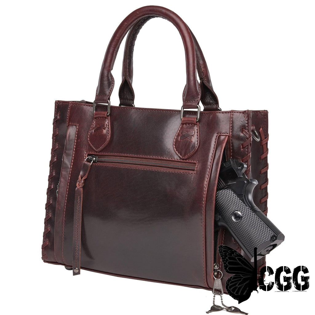 Concealed Carry Emma Leather Satchel By Lady Conceal Satchels