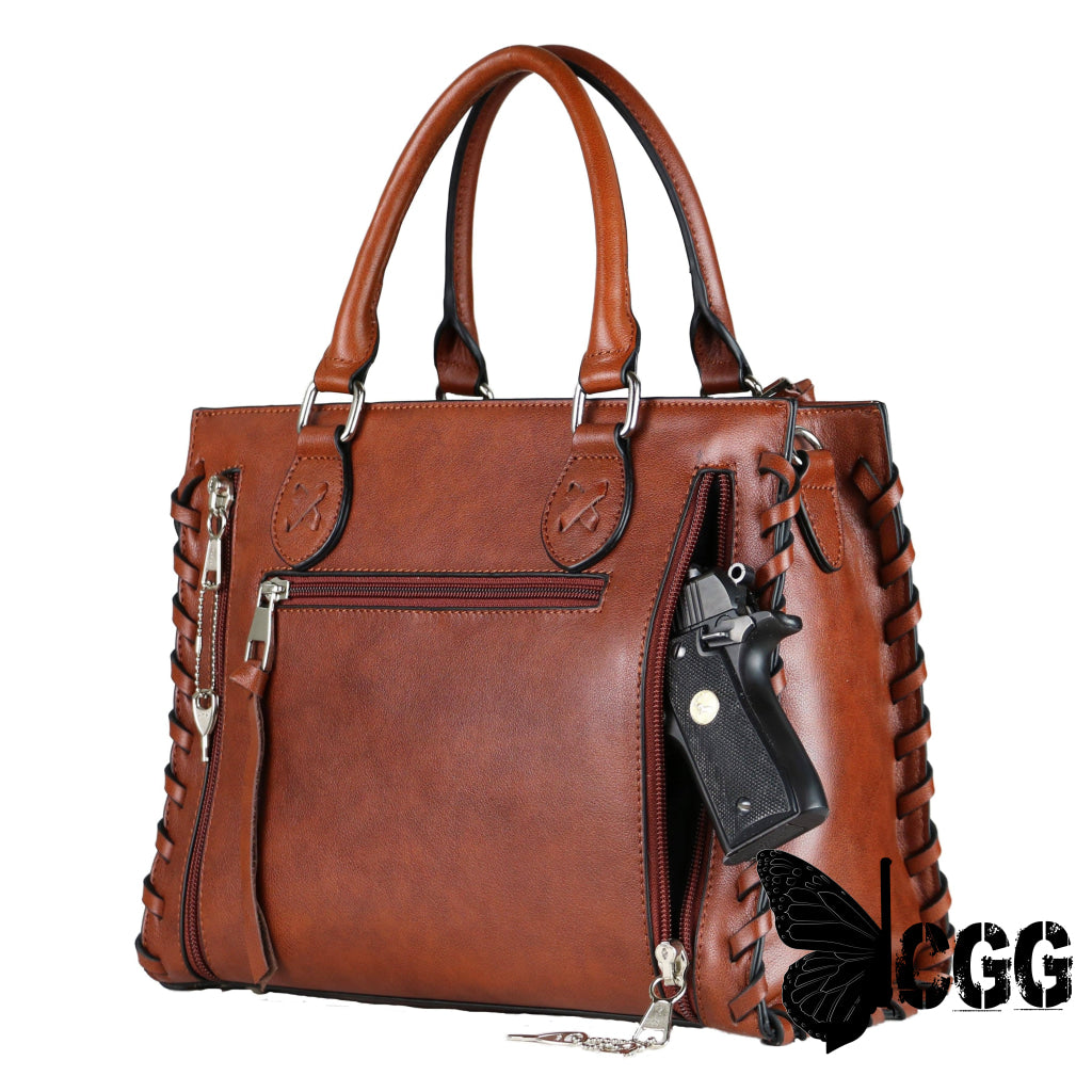 Concealed Carry Emma Leather Satchel By Lady Conceal Satchels