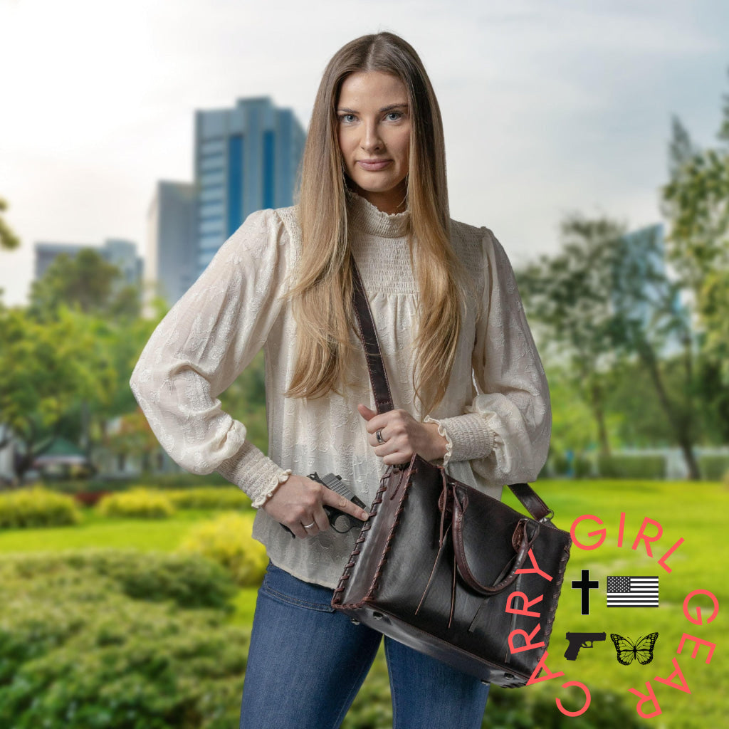 Concealed Carry Emma Leather Satchel By Lady Conceal Satchels