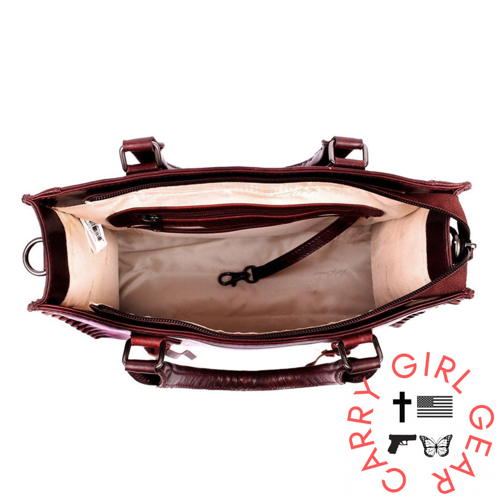 Concealed Carry Emma Leather Satchel By Lady Conceal Satchels