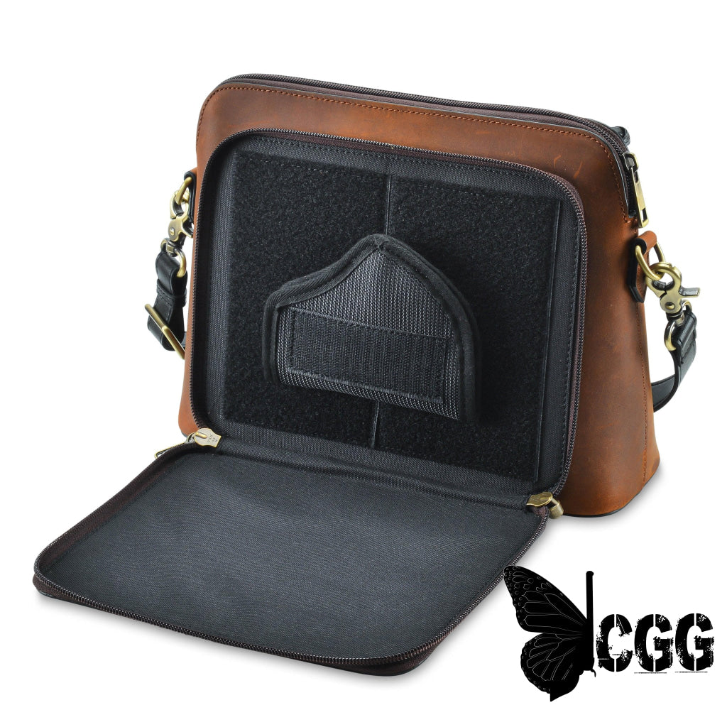 Concealed Carry Evelyn Leather Crossbody By Lady Conceal Bags