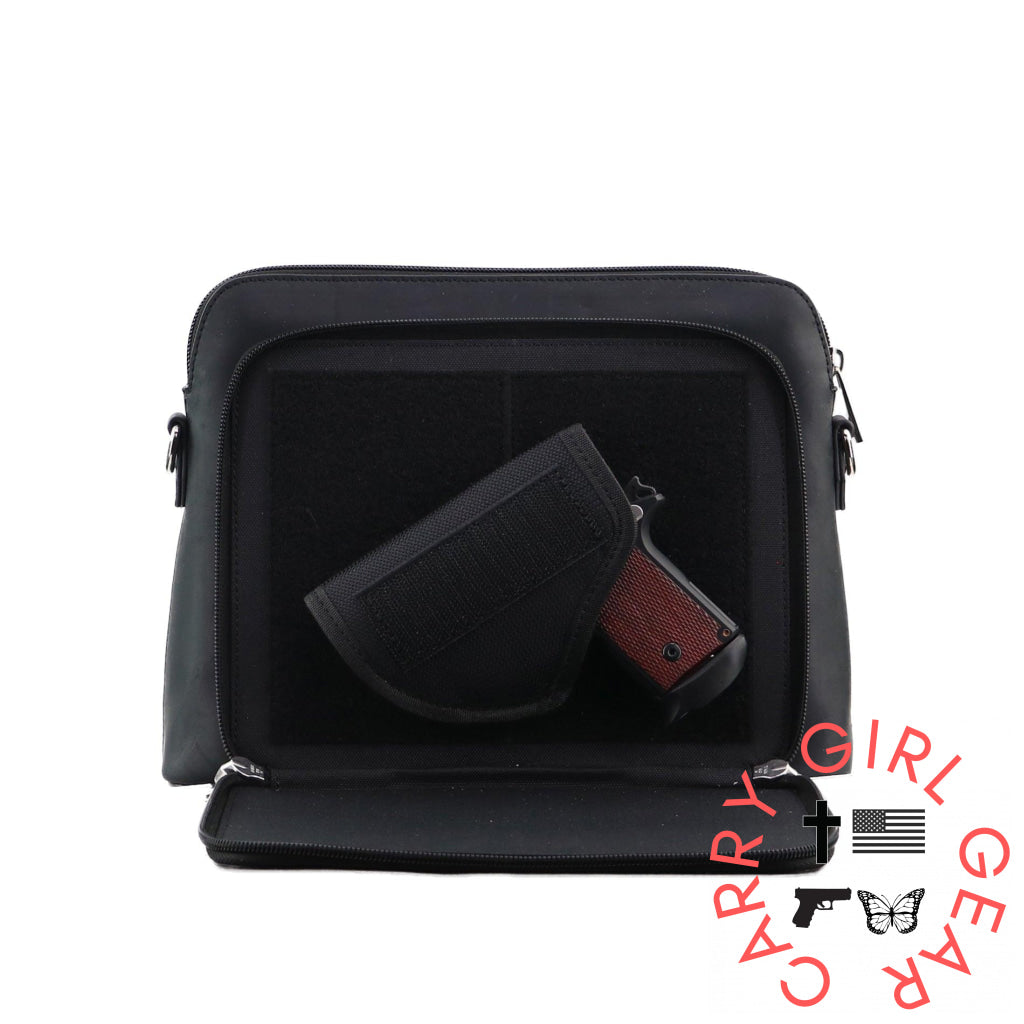 Concealed Carry Evelyn Leather Crossbody By Lady Conceal Bags