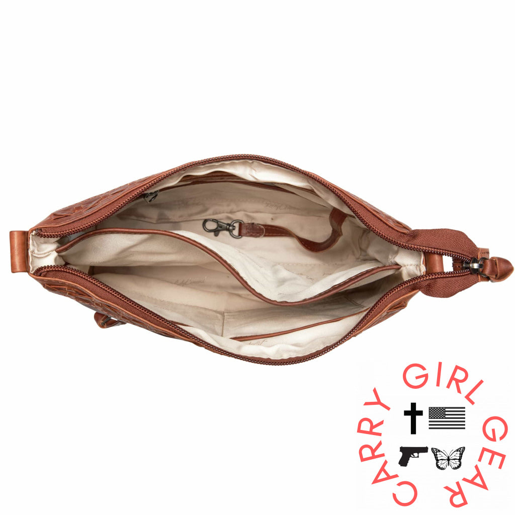 Concealed Carry Faith Leather Crossbody By Lady Conceal Bags