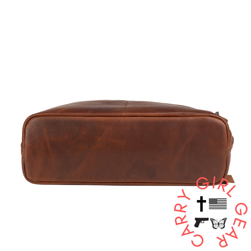 Concealed Carry Faith Leather Crossbody By Lady Conceal Bags