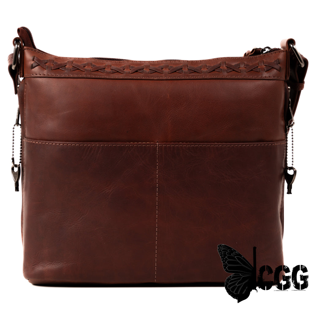 Concealed Carry Faith Leather Crossbody By Lady Conceal Bags