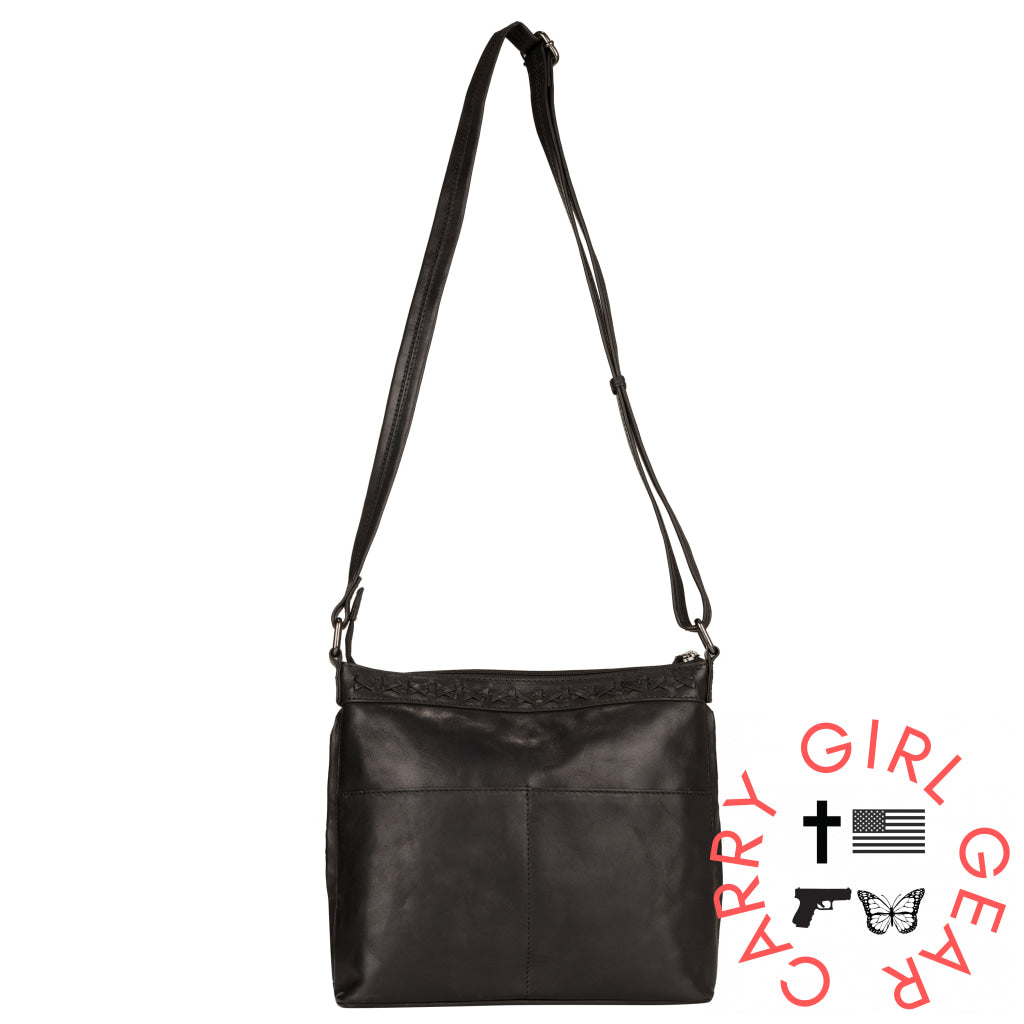 Concealed Carry Faith Leather Crossbody By Lady Conceal Bags