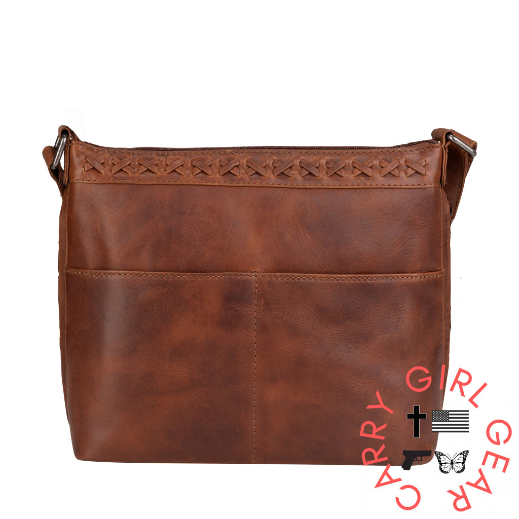 Concealed Carry Faith Leather Crossbody By Lady Conceal Bags