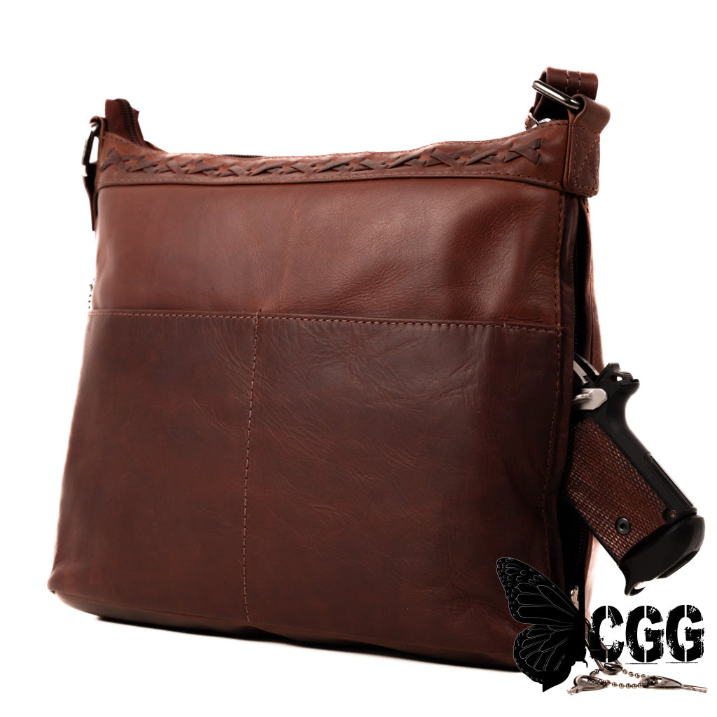 Concealed Carry Faith Leather Crossbody By Lady Conceal Bags