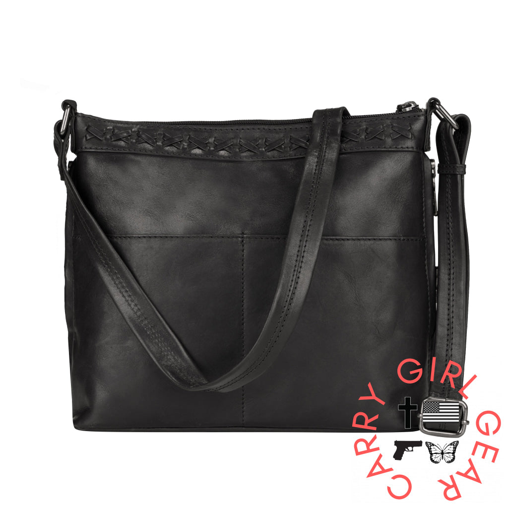 Concealed Carry Faith Leather Crossbody By Lady Conceal Bags