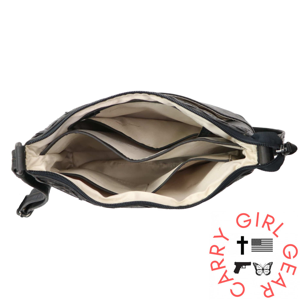 Concealed Carry Faith Leather Crossbody By Lady Conceal Bags