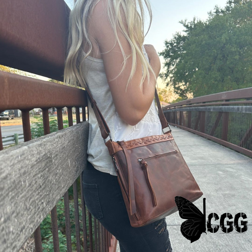 Concealed Carry Faith Leather Crossbody By Lady Conceal Bags