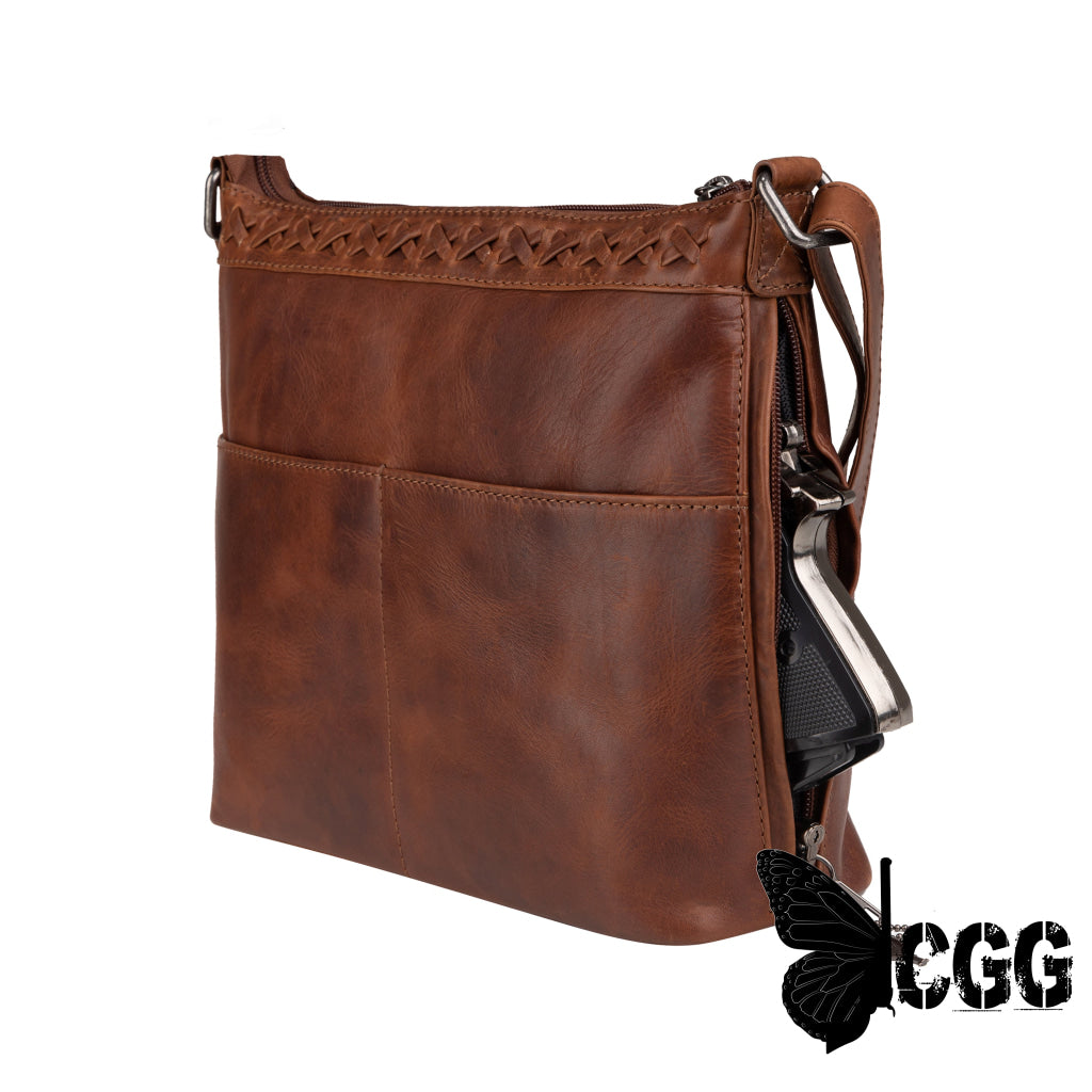 Concealed Carry Faith Leather Crossbody By Lady Conceal Bags