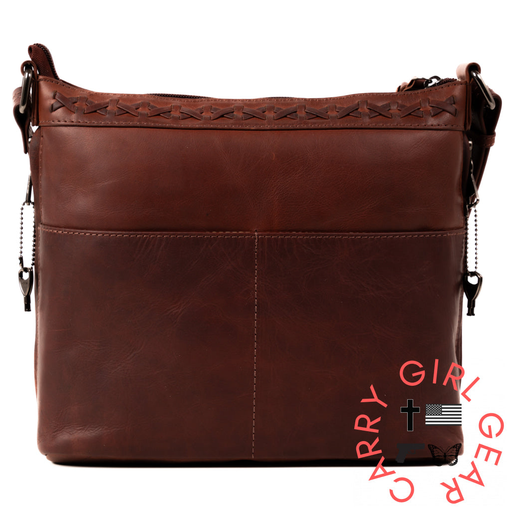 Concealed Carry Faith Leather Crossbody By Lady Conceal Bags