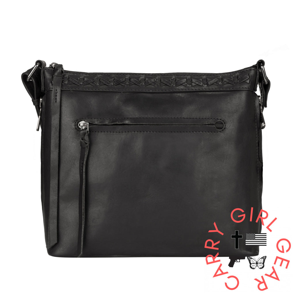 Concealed Carry Faith Leather Crossbody By Lady Conceal Black Bags