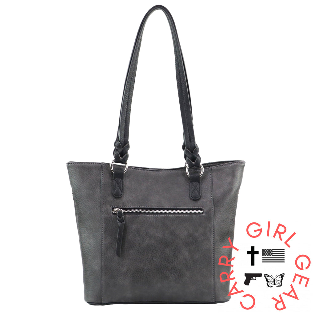 Concealed Carry Grace Tote By Lady Conceal Gray Totes