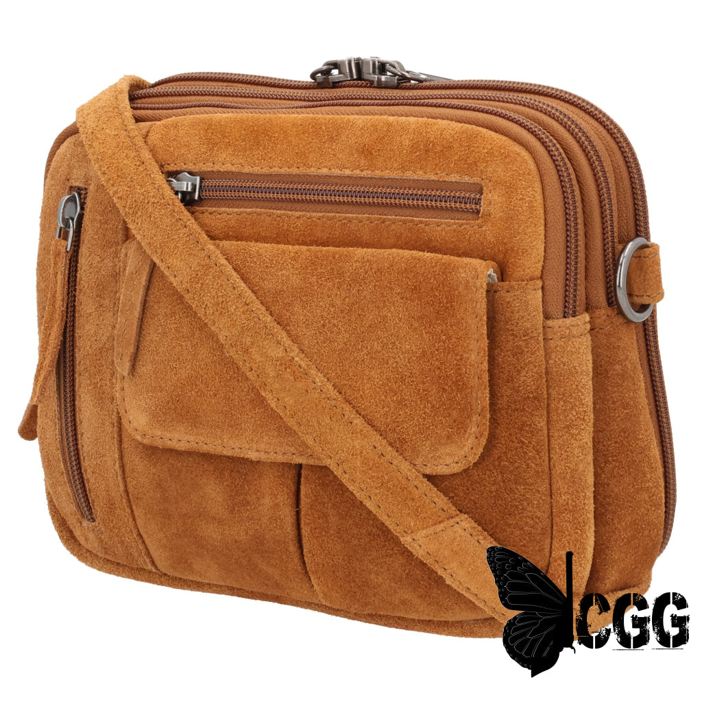 Concealed Carry Hadley Suede Crossbody By Lady Conceal Bags