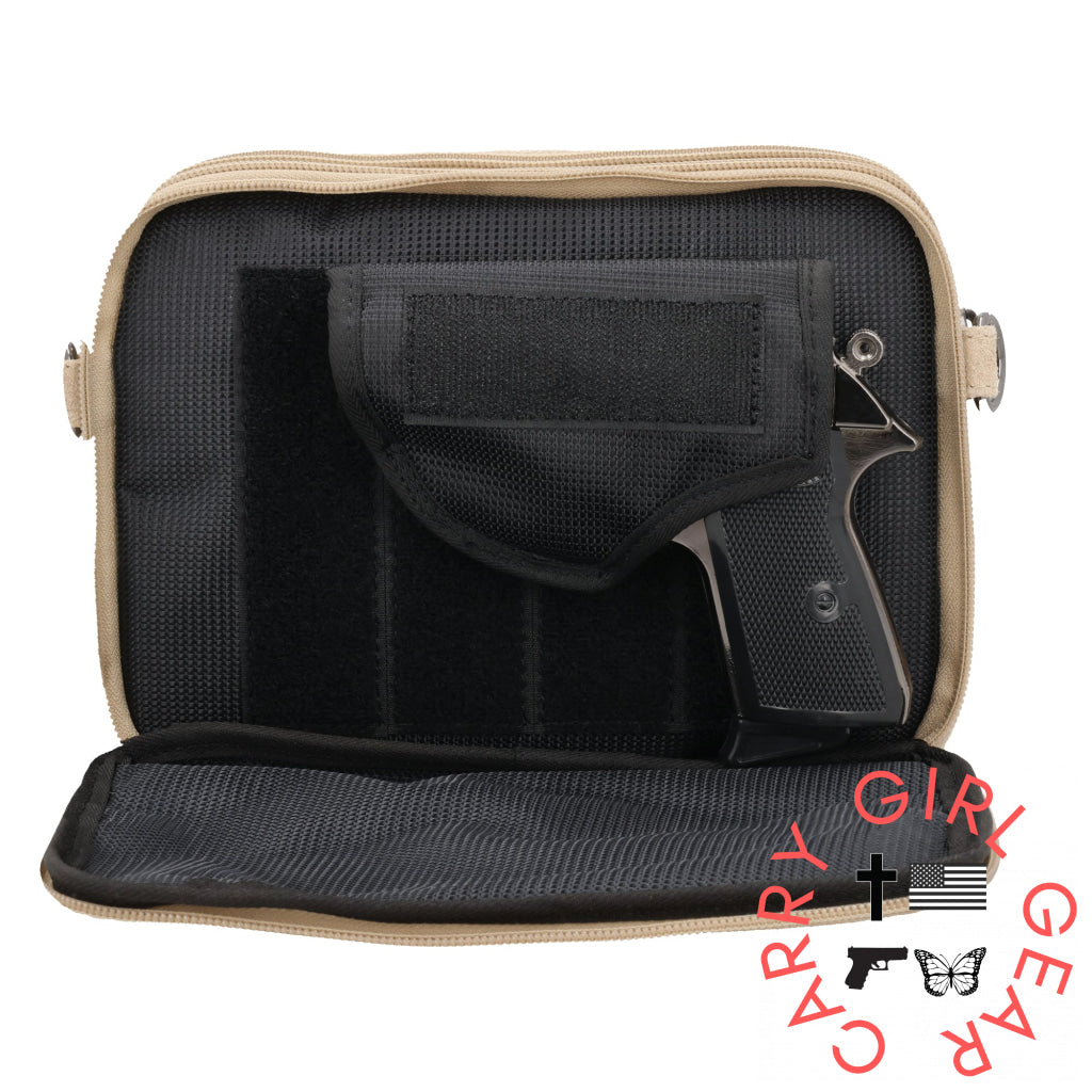 Concealed Carry Hadley Suede Crossbody By Lady Conceal Bags